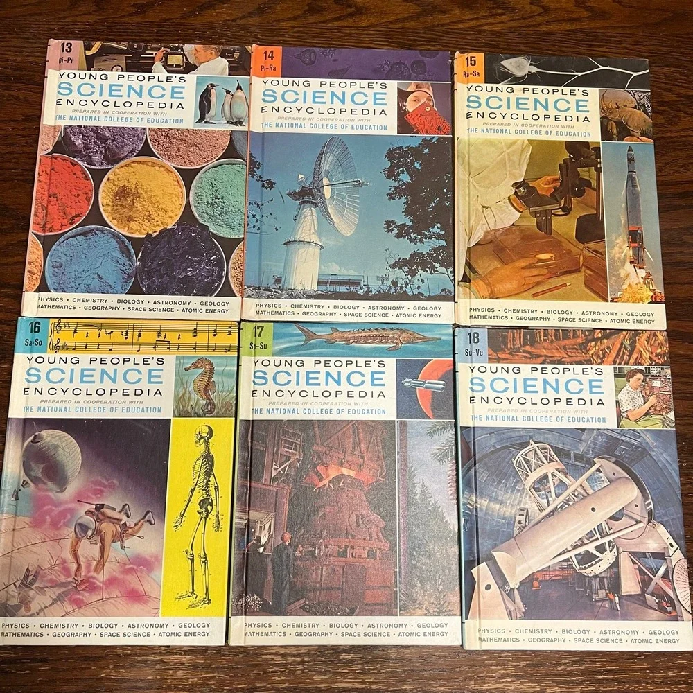 Vintage Young People's Science Encyclopedia 20 Volume Set (x-98)